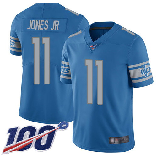 Detroit Lions Limited Blue Men Marvin Jones Jr Home Jersey NFL Football #11 100th Season Vapor Untouchable->detroit lions->NFL Jersey